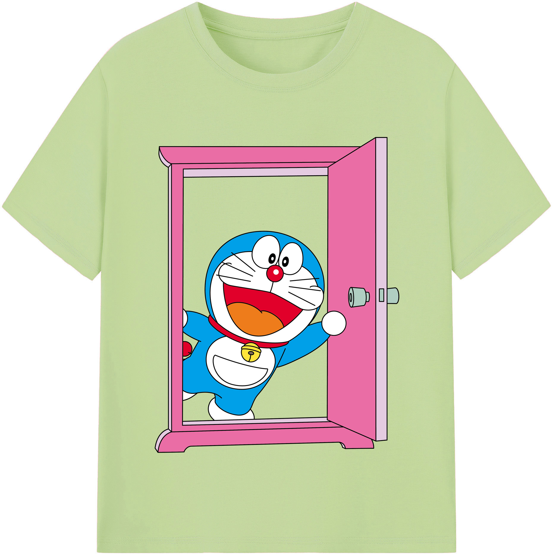 （画像用） ドラえもん Doraemon 綿100％半袖Tシャツ（フロントプリント）